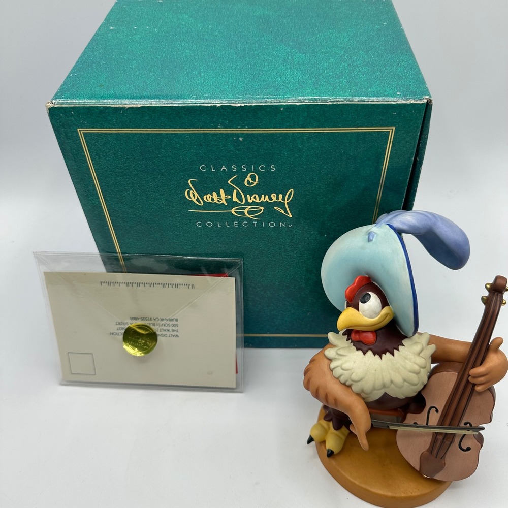 WDCC Disney Symphony Hour Clara Cluck Bravo Bravissimo Figurine Cello Box